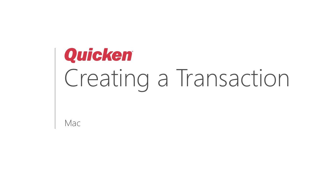 quicken for mac not downloading transactions